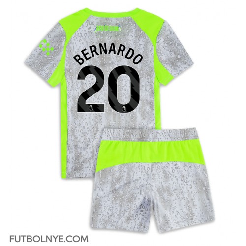 Camiseta Manchester City Bernardo Silva #20 Tercera Equipación para niños 2025-26 manga corta (+ pantalones cortos)